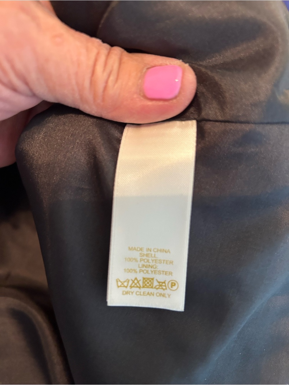 kate spade Black Midi Skirt with Purple & Blue Floral Print - Picture 10 of 13